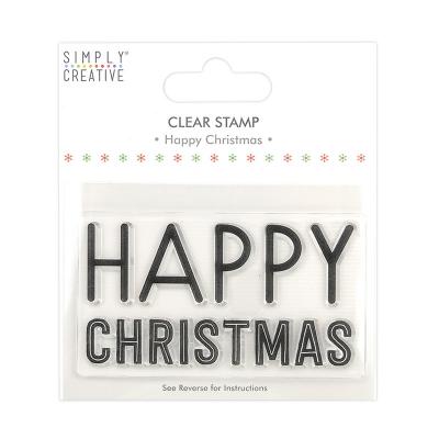Simply Creative Clear Stamp - Happy Christmas